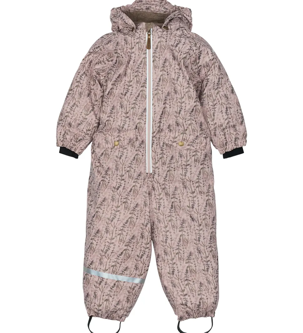 Mikk-Line Flyverdragt - PU - Recycled - Cloud Gray m. Print