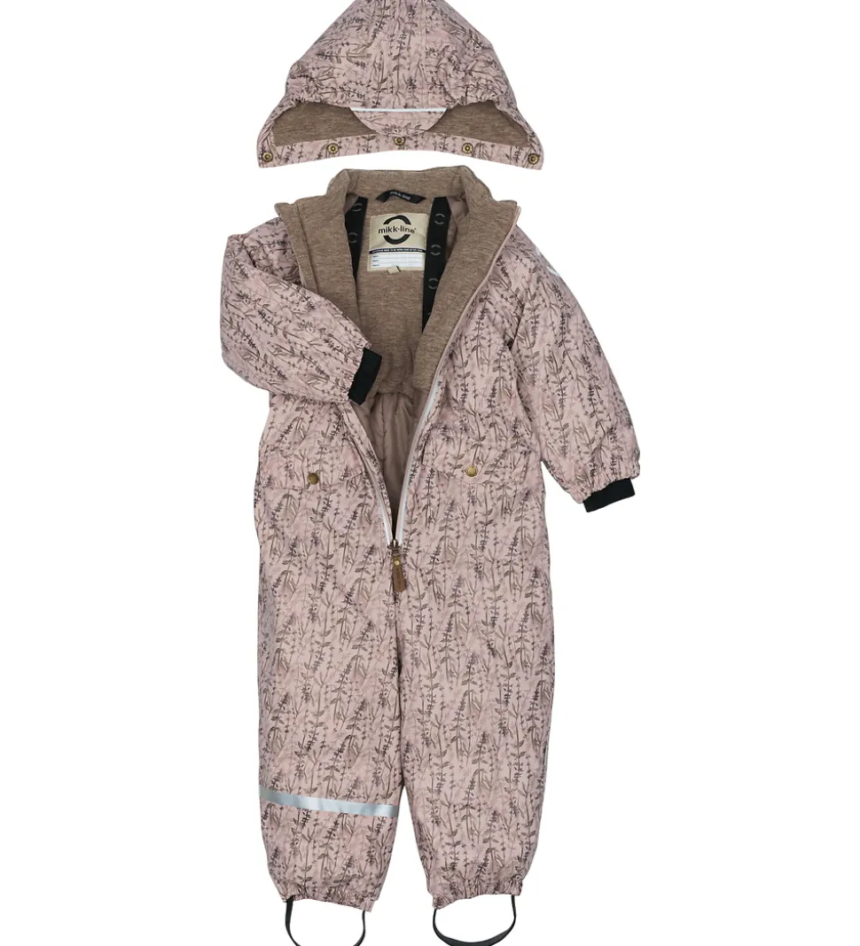 Mikk-Line Flyverdragt - PU - Recycled - Cloud Gray m. Print