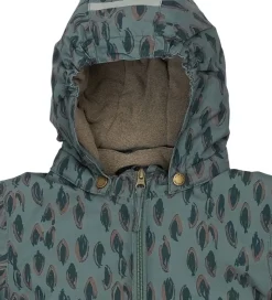 Mikk-Line Flyverdragt - Recycled - Balsam Green m. Print