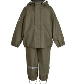 Mikk-Line Regntøj - Recycled - PU - Dusty Olive