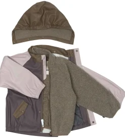 Mikk-Line Regntøj m. Fleece/Seler - PU - 3i1 - Sparrow