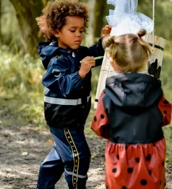 Mikk-Line Regntøj m. Seler - PU - Blue Nights m. Politi