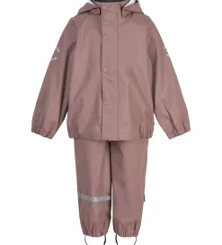 Mikk-Line Regntøj m. Seler - PU - Recycled - Burlwood