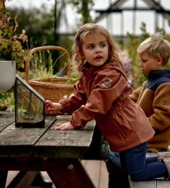 Mikk-Line Softshelljakke m. Fleece - Recycled - Russet m. Prikke