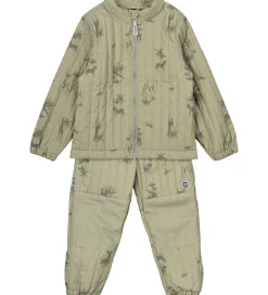 Mikk-Line Termotøj - Gray Green m. Print