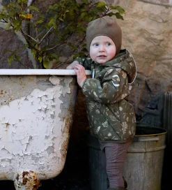 Mikk-Line Vinterjakke - Recycled - Burnt Olive m. Print