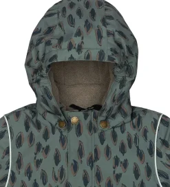 Mikk-Line Vinterjakke - Recycled - Balsam Green m. Print