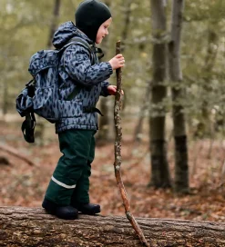 Mikk-Line Vinterjakke - Recycled - Balsam Green m. Print