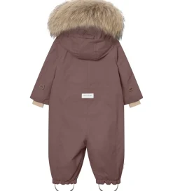 Mini A Ture Flyverdragt - MatWisti Fleece/Fur - Chestnut Brown