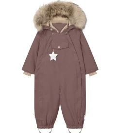 Mini A Ture Flyverdragt - MatWisti Fleece/Fur - Peppercorn Plum