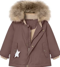 Mini A Ture Vinterjakke - MatWally Fleece/Fur - Peppercorn Plum