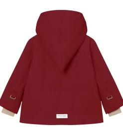 Mini A Ture Vinterjakke - MatWang Fleece - Red Merlot