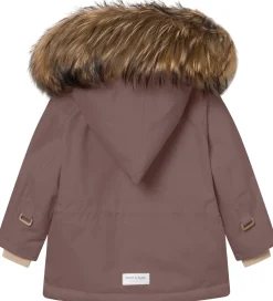 Mini A Ture Vinterjakke - MatWang Fleece/Fur - Peppercorn Plum