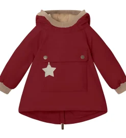 Mini A Ture Vinterjakke - Babywen Fleece - Red Marlot