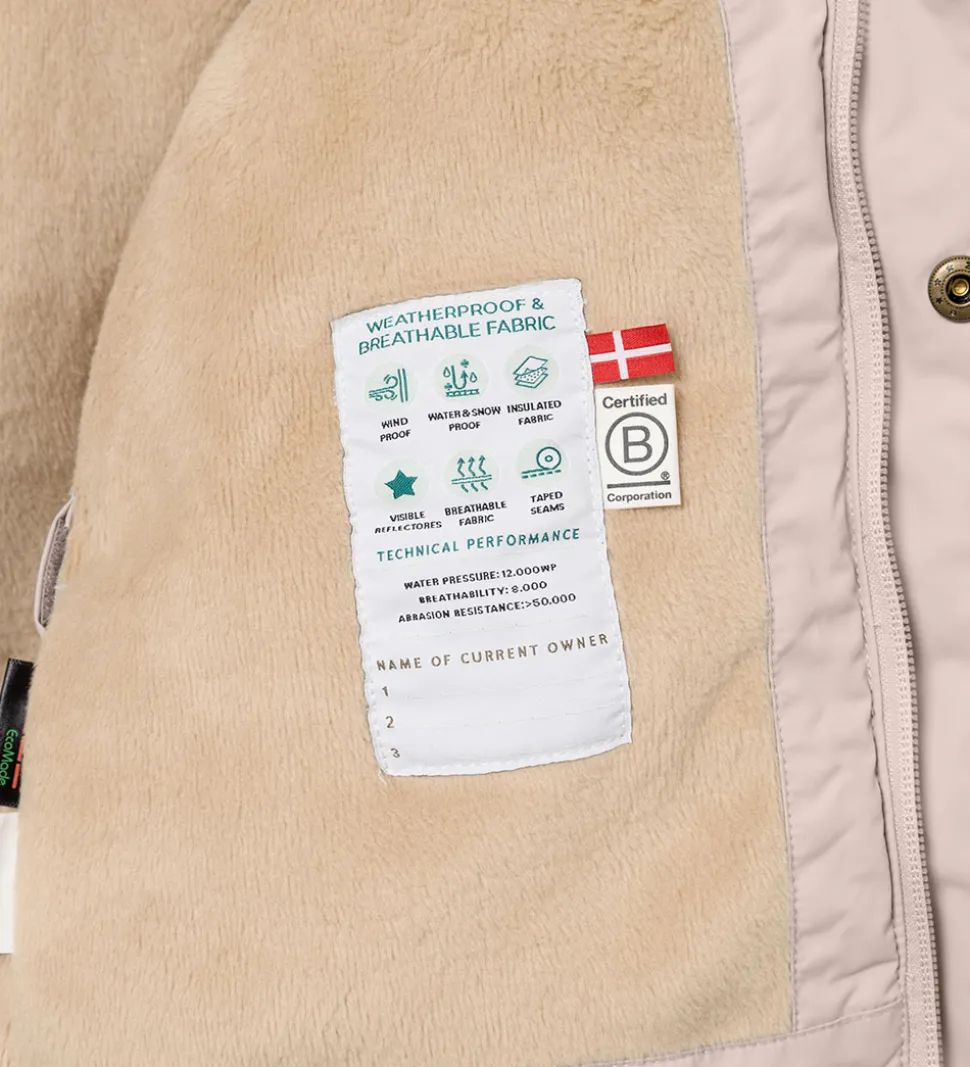 Mini A Ture Vinterjakke - MatWally Fleece - Cloudy Rose