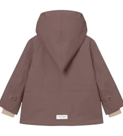 Mini A Ture Vinterjakke - MatWang Fleece - Peppercorn plum