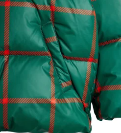 Mini Rodini Dynejakke - Plaid - Grøn/Rødternet