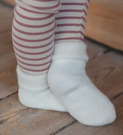 MiniPop Strømper - Uld/Polyamid - Off White