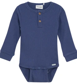 Minymo Body l/æ - Rib - Modal/Bomuld - Vintage Indigo