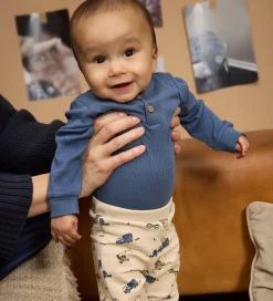 Minymo Body l/æ - Rib - Modal/Bomuld - Vintage Indigo