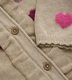 Minymo Cardigan Knit - Beige Melange