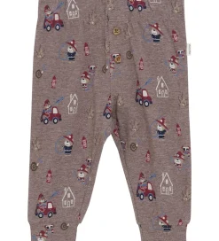 Minymo Natbukser - Dark Brown Melange