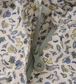 Minymo Regnjakke - PE - Timber Wolf m. Print