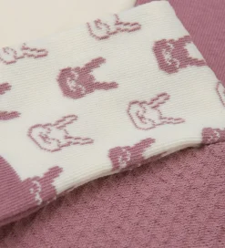 Minymo Strømpebukser - 2-Pak - Orchid Haze m. Mønster