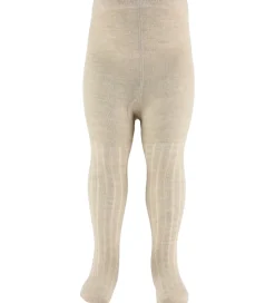 Minymo Strømpebukser - 2-pak - Rib - Noos - Silver Mink Melange