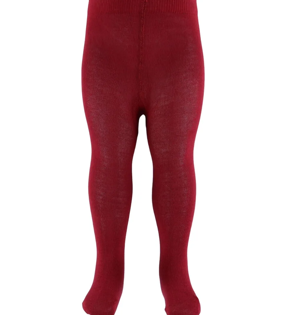 Minymo Strømpebukser m. Blonder - Rio Red