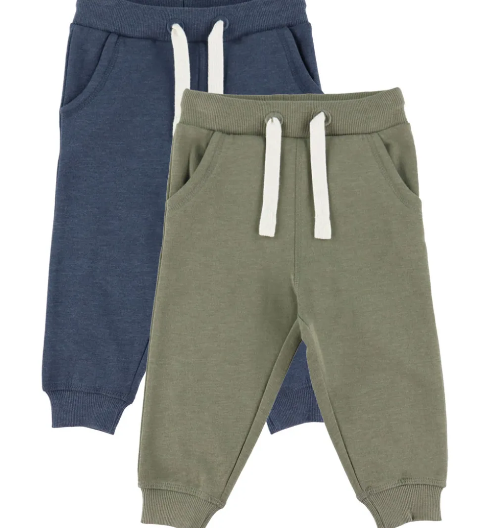 Minymo Sweatpants - 2-pak - Vetiver