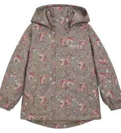 Minymo Vinterjakke - AOP - Roasted Cashew