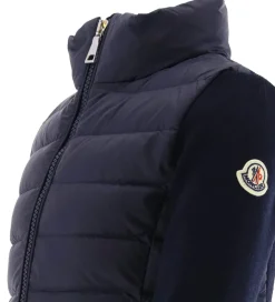 Moncler Cardigan - Uld/Dun - Navy