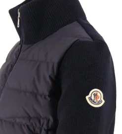 Moncler Cardigan - Uld/Dun - Navy