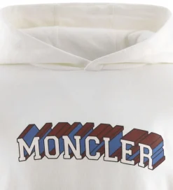 Moncler Hættetrøje - Hvid m. Print