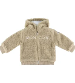 Moncler Sæt - Fleecejakke/Leggings - Brun/Hvid