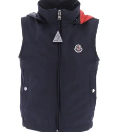 Moncler Vest - Zene - Mørkeblå m. Rød/Hvid