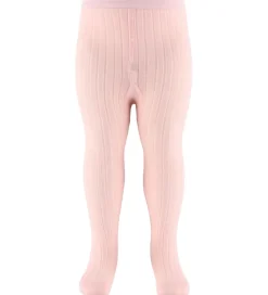 MP Strømpebukser - Uld - Rib - Light Pink