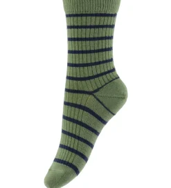 MP Strømper - Rib - Uld - Viggy - Olivine