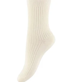 MP Strømper - Rib - Uld/Viskose/Bambus - Hilde - Ecru