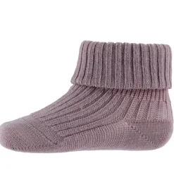 MP Strømper - Uld - Rib - 3-pak - Rose Dust