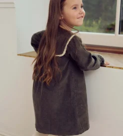 Müsli Kjole - Fløjl - Deep Green