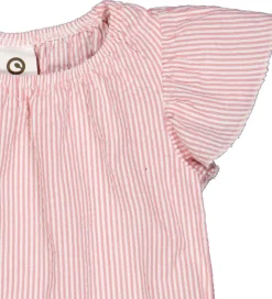 Müsli Top - Seersucker - Frill - Balsam Cream/Bubblegum