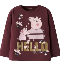 Name It Bluse - NmfOra - Gurli Gris - Burgundy