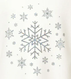 Name It Bluse - NmfViparty - Cloud Dancer/Snowflakes