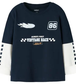 Name It Bluse - NmmRichael - Navy Blazer