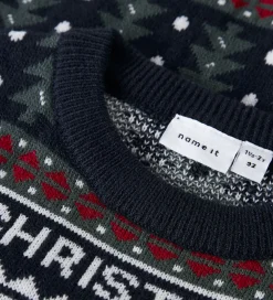 Name It Bluse - NmnRastokka - Strik - Dark Sapphire