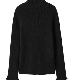 Name It Bluse - Rib - Glitter - NkfRiaglitter - Sort