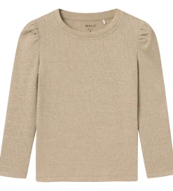 Name It Bluse - Rib - NmfSiclo - Glitter - Cement