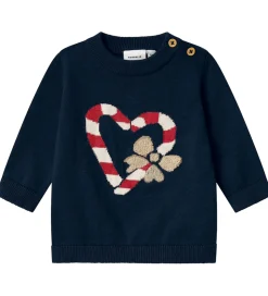 Name It Bluse - Strik - NbfReamo - Navy Blazer